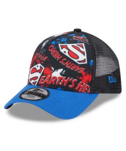 New Era Chapeau de Baseball pour Enfants avec Imprimé Superman DC - Réglable