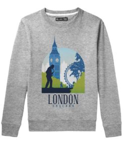 BLAK TEE England London City View Sweat-Shirt pour tous les âges en ville et lors de voyages fashion et confortable