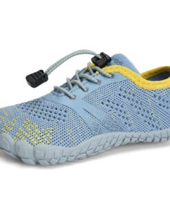 Chaussures pieds nus WateLves pour enfants - Chaussures aquatiques antidérapantes - Séchage rapide - Pour la natation, l