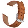 Wanme bracelet de montre en cuir 18mm 20mm 22mm, bracelet de remplacement rapide avec fermoir dégagement homme femme