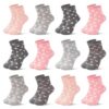 Chaussettes Libella pour filles à pois et rayures | Couleurs vives | Taille 2108VA | Chaussures en dessous | Enfants