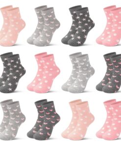 Chaussettes Libella pour filles à pois et rayures | Couleurs vives | Taille 2108VA | Chaussures en dessous | Enfants