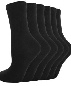 Chaussettes en coton majoritaire pour enfants lot de 6 - Tailles 39-42, 42-42, 42-3, 4-6 - Confort etAbsorption Humidité