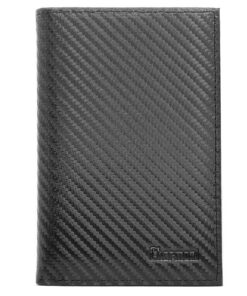 Charmoni Grande Portefeuille Homme Cuir Synthétique Noir 15X11cm