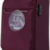 Valise Souple Taille Cabine Ultra Légère Grand Volume 43L 55x38x20cm Rouge Bordeau (Wine Red) avec Garantie 1 an