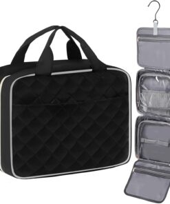 ANPTER Trousse de Toilette Voyage Femme et Homme, Grande Capacité, Idéale pour Voyage et Week-end, Organisateur Étudiant