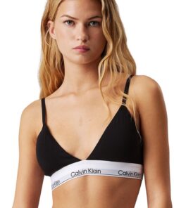 Calvin Klein Soutien-Gorge Brassière Femme Triangle Rembourrage Amovible 38D Élastique Confortable Sport Séjour