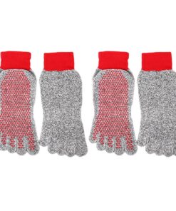 Chaussettes Pieds Nus Sports De Plein Air 5 Doigts Non Glissantes Randonnée Gymnase 2 Paires