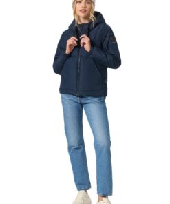 Veste d'hiver matelassée Navahoo chaude avec capuche B952 pour femme