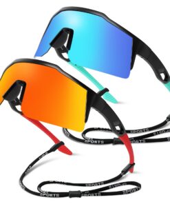 Tobriavor Lunettes de Soleil Enfant Polarisées Protection UV400 Lunettes de Cyclisme Vitesse 4-14 ans