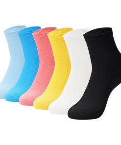 Risipu Lot de 6 paires de chaussettes en bambou sans couture pour femmes tailles 37-40 Risipu Chaussettes en bambou sans