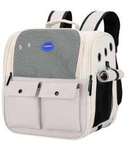 Sac à dos de transport pour chat | Sac à dos large et confortable pour chat et chiot | Idéal pour voyager et promenades