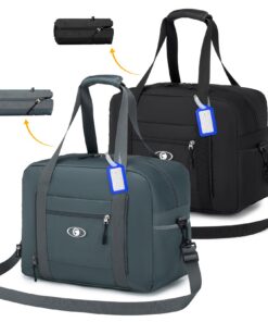 BAGZY 2X Imperméable Petit Bagage à Main Wizzair Transavia, Sac de Voyage Pliable 40x30x20cm, Sac Cabine Avion Organisat