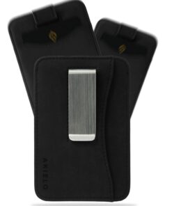 AKIELO Porte-Cartes RFID Compact et Fin pour Homme – Offre avec Coffret Cadeau – Portefeuille Minimaliste Collection Cha