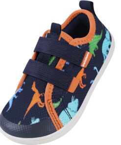IceUnicorn Chaussures pieds nus pour enfant - Grande boîte à orteils - (Bleu marine, 31 EU) - Chaussures de marche minim