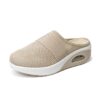 JOMIX Sabots Femme Respirant en Maille Talon Compensé Orthopédiques Chaussures de Jardin Comfortables
