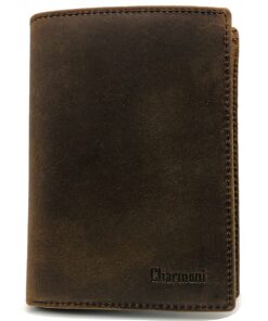 Charmoni Grand Classique Portefeuille en Cuir Protection RFID Homme Voyage