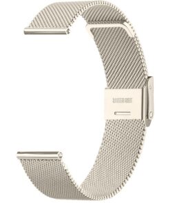 Sundara 22 mm Sangle en mailles milan en acier inoxydable pour watch Garmin ID205L universel Hommes Femmes