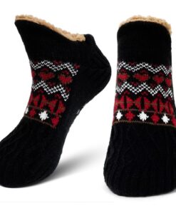 Chaussettes Antidérapantes PUTUO Homme Hiver Epaisses Chaudes Thermiques Maison
