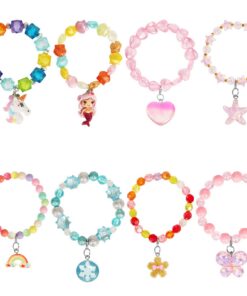 Bracelet Hifot fille Amitié Licorne arc en ciel Faveurs cadeau enfantsbijoux_set