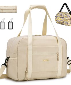 SPAHER Sac de Voyage Cabine Wizzair Transavia Beige SPAHER Sac de Voyage Cabine Imperméable Maternité Beige SPAHER Sac d