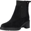 Tommy Hilfiger Bottines Chelsea Femme Élégantes Taille Moyenne Talon Haut Fourrure Vernis