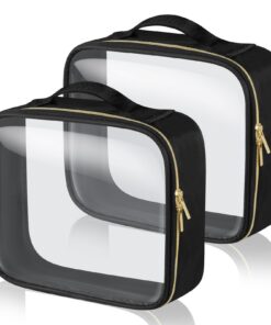 Aucuu 2PCS Sac Cosmétiques PVC Étanche Homme et Femme