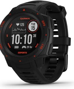 Montre GPS connectée Garmin Instinct Esports Edition Robuste pour Joueurs - Activités Esports - Noir