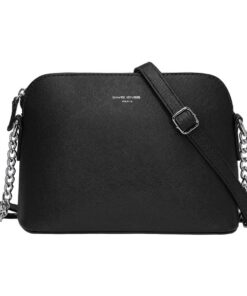 Sac Bandoulière David Jones Femme Chaîne Argentée Cuir PU Rigide Mode Chic