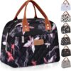 Sac Isotherme HOMESPON Waterproof Homme Femme École Bureau Lunch BagPortable Isolant Aluminium Rose