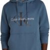 Calvin Klein Sweat à Capuche Homme Noir Élégant pour Sport et Daily Wearavec Poches Latérales et Col en Maille, Taille M