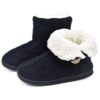 ONCAI Chaussons Femmes Chauds D'Hiver Pour La Maison Doublure En FourrureComfortables et Chauffants