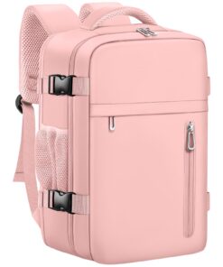 OTAHGK Sac à Dos de Voyage Cabine 40 x 20 x 25 pour École Bureau avec Ordinateur Portable - Rose, Valise Décontractée So