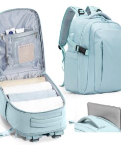 Sac à dos imperméable Ryanair pour femme | Grandes capacités | Idéal pour voyage | Avec port USB | Taille 45x36x20 cm |