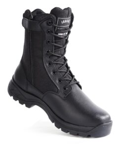 Bottes militaires tactiques légères pour hommes - randonnée moto combat | Fermeture éclair YKK | Bottines en cuir