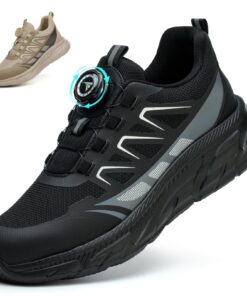 RASEARY Chaussures de Sécurité Respirantes Antidérapant Hommes Femmes Baskets de Securite Chaussure de Travail
