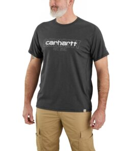 Carhartt T-Shirt Graphique à Manches Courtes Homme - Fit Relâché, Tissu Mi-Poids avec Poche, Vêtement Casual Durable et