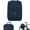 LARKSON - Sacoche Vélo Bleu No 6 - Multifonctionnel 2 en 1 & Sacoche Arrière Bicyclette - Compartiment pour Ordinateur P