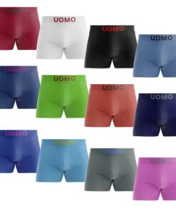Nakloe Boxers Homme Confortable et Respirant - Lot de 12 Multicolore - Calecon Homme