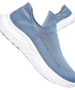 AZMAHT Baskets en Maille Chaussures de Marche Bleu 41EU