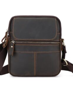 BAIGIO Sac à Bandoulière pour Hommes Vintage en Cuir Sac à Main Besace pour Décontracté et Affaires