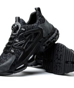 HommyFine Chaussures de Sécurité pour HommeComfortable Baskets de Travail Protection Embout Acier Antidérapante SRC Légè
