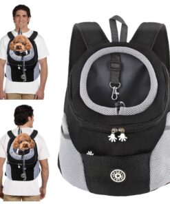 Sac à Dos Respirant Reglable pour Chien et Chat -SellbyPETS Optimum pour Voyage et Activités Outdoor,Crochet de Sécurité