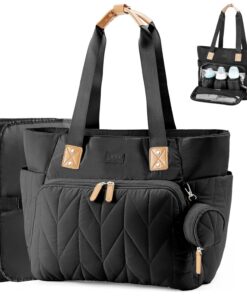 Sac à langer Lekesky grand voyage avec poche à tétine, matelas à langer et multifonction pour maman et papa, bébé garçon