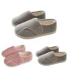 Pantoufles pour femme diabétiques, fermeture à lacet réglable, semelle en mousse mémoire de forme, bottines d'hiver conf