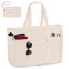 Sac A Main Aucuu Grande Capacité pour Femme | Multifonctionnel | Sac à Bandoulière en Velours Côtelé | Sacs de Plage et
