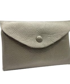 Charmoni Portefeuille Femme en Cuir Multi Poches Grande - Porte-Monnaie Femme - en Argenté