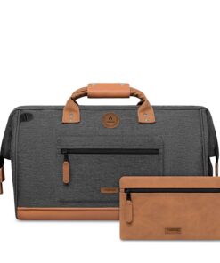 Cabaïa Sac de Voyage Duffle Adventurer 36L - Comportable Bagage Cabine 45x30x29 - Déperlant & Vegan - 2 Poches - Compart