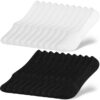 Chaussettes AOOWU Homme Femme Respirantes Antiglisse, Chaussettes Courtes Invisible pour Sport, 7 Paire 42-46 Soquettes