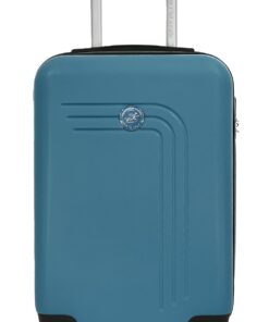 Valise Voyage Cabine On s'fait la malle ABS 55 cm Bleu Jean Étudiant Voyage